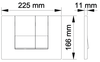 Кнопка смыва Berges Novum белый 040041